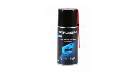 Смазка для петель и замков NORDBERG LS6-210 с PTFE, 210 мл