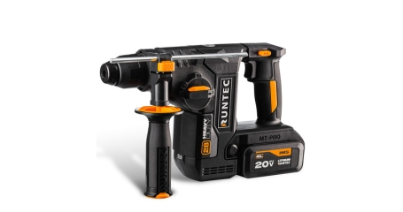 Перфоратор аккумуляторный RUNTEC PRO RT-EH850 (2,9 Дж, 20 В, 2*4 Ач, 850 Вт)