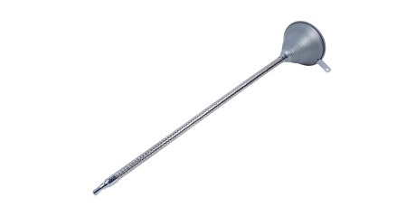 Воронка металлическая JTC 3109A (гибкий слив, 140 мм, V=0,8 л, L=630 мм)