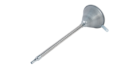 Воронка металлическая JTC 3108A (гибкий слив, 370 мм)