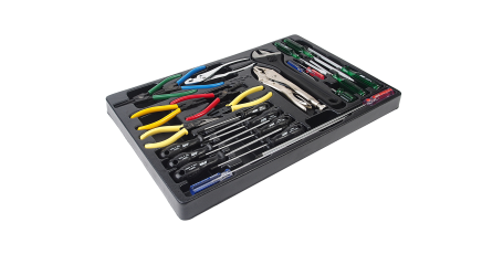 Набор инструментов JTC 56401 для тележки инструментальной JTC 5640 (1-я секция, 25 предметов)