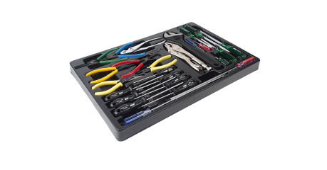 Набор инструментов JTC 56401 для тележки инструментальной JTC 5640 (1-я секция, 25 предметов)