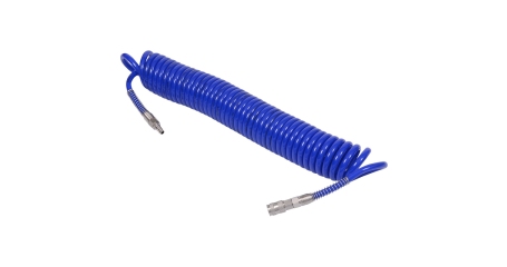 Шланг пневматический спиральный высокого давления МАСТАК 680-10115SQ, 10х15 мм, 15 м, полиуретановый, фитинги