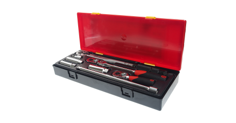 Набор головок для свечей зажигания JTC K3084 (с динамометрическим ключом, 3/8", 8 предметов в кейсе)