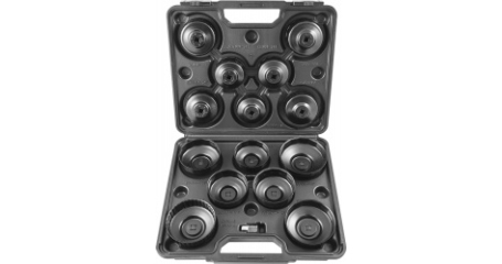 Набор съемников масляных фильтров чашка Thorvik AOFWS14 65-100 мм, 14 предметов