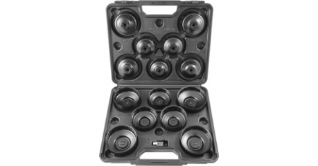 Набор съемников масляных фильтров чашка Thorvik AOFWS14 65-100 мм, 14 предметов