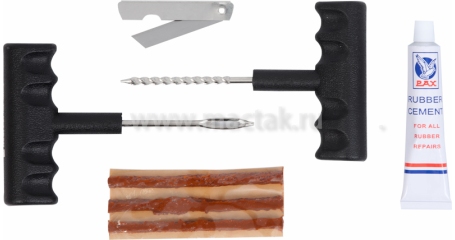 Набор для ремонта бескамерных шин, 6 предметов МАСТАК 109-40005