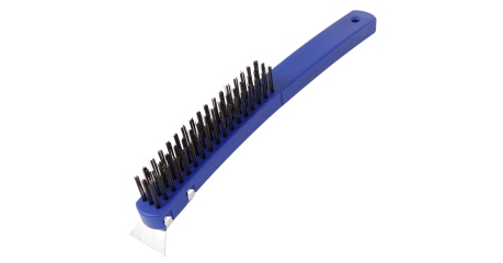 Щетка проволочная стальная 3х17мм WP253001 WORKPRO