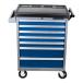 Licota AWX-2603GB-N-R-ST Тележка инструментальная с карманом, со столешницей, 7 полок, сине-серая