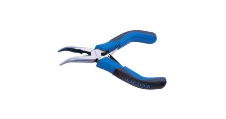 Licota APT-36022 Длинногубцы загнутые мини 130 мм