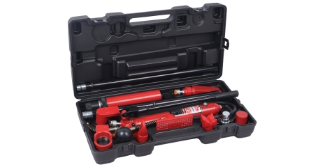 Набор гидравлических растяжек GTE-HR13010 (10 т.) для кузовных работ в кейсе