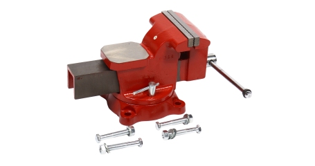 Тиски слесарные поворотные JTC-3123C, захват 150 мм