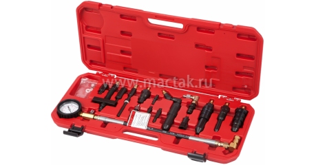 Компрессометр дизельный, 0-70 атм, комплект адаптеров МАСТАК 120-12070C