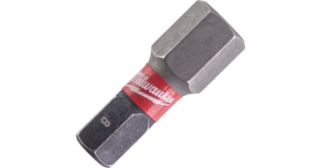 Бита Milwaukee Shockwave HEX8 25 мм 2шт (4932430898)