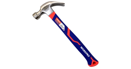 Молоток столярный с фиберглассовой рукояткой 450гр WP241011 WORKPRO