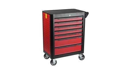 Тележка инструментальная красная JTC S1068 (7 секций)