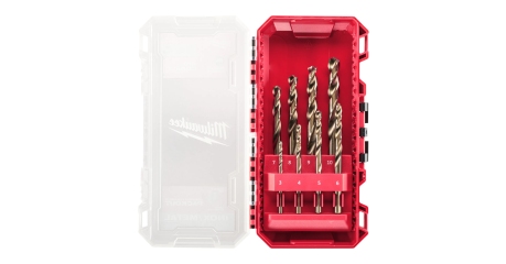 Набор сверл по металлу с содержанием кобальта DIN 338 Milwaukee 4932499256, RED COBALT HSS-G (8 шт), (3-10 мм)