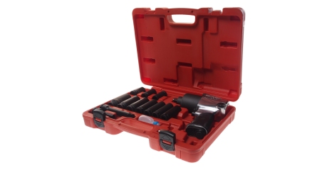 Пневмогайковерт JTC 3202 (1/2", 624 Нм, 15 предметов в кейсе)