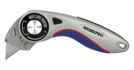 Нож универсальный складной алюминиевый со сменными лезвиями WP211013 WORKPRO