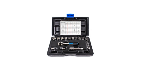 Licota ALK-1005P Набор торцевых головок проходных с аксессуарами 13 мм 17 пр.