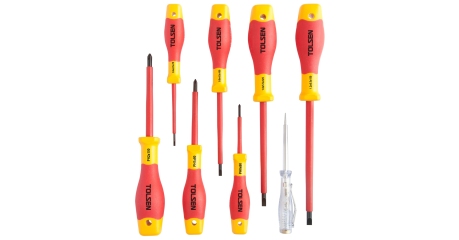 Набор отверток диэлектрических, 8 предметов TOLSEN TTV32408
