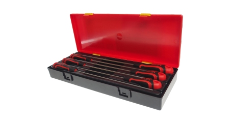 Набор отверток TORX удлиненных JTC K7061 (T10х250 мм-Т30х250 мм, 6 предметов в ложементе)