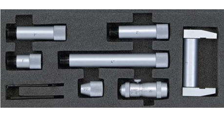 ASIMETO 240-01-0 Двухточечный микрометрический нутромер 50-300 мм, с удлинителями 0,01 мм