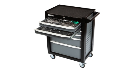 GARWIN PRO EQ-000012 Тележка инструментальная Standart 6 полок, с комплектом инструмента в разборном кейсе, 169 пр.