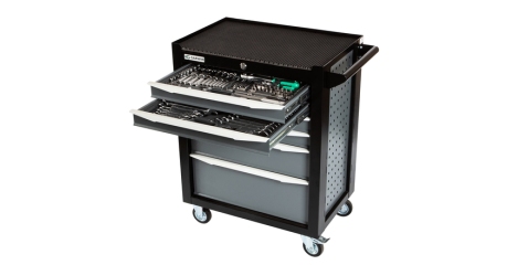 GARWIN PRO EQ-000012 Тележка инструментальная Standart 6 полок, с комплектом инструмента в разборном кейсе, 169 пр.