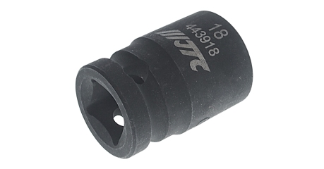 Головка торцевая 12-ти гранная ударная JTC 443918 (1/2", 18 мм, L=38 мм)