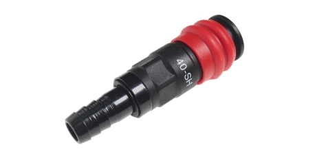 Переходник для компрессора 13.9мм быстросъемный композитный с клапаном 