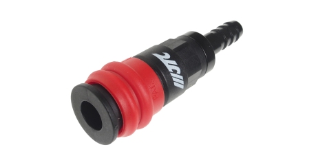 Переходник для компрессора 10.9мм быстросъемный композитный с клапаном "елочка" JTC