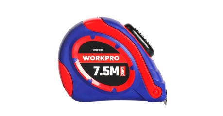 Рулетка пластмассовая 7.5м*25мм самоблокирующаяся WP261007 WORKPRO