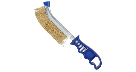 Щетка проволочная омедненная 25 мм WP253003 WORKPRO