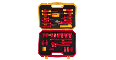 Набор инструментов диэлектрических, универсальный, 25 предметов TOLSEN TTV83825