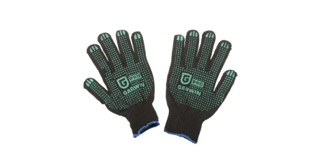 GARWIN PRO PGT-020 Перчатки 10 класс (6) с ПВХ, черные GARWIN PRO