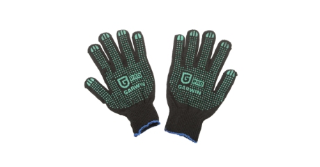 GARWIN PRO PGT-020 Перчатки 10 класс (6) с ПВХ, черные GARWIN PRO