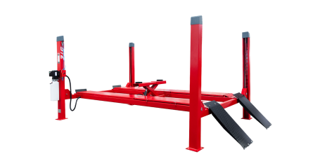 Подъемник электрогидравлический 4т 4-х стоечный 380В (ручной спуск) GTE-4300