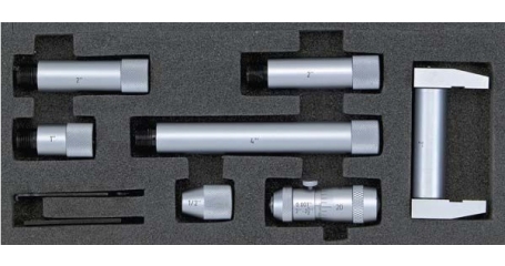 ASIMETO 240-03-0 Двухточечный микрометрический нутромер 50-1500 мм, с удлинителями 0,01 мм