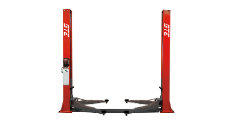 Подъемник электрогидравлический 4т 2-х стоечный 220В с ниж.синхронизацией (ручной двойной спуск) GTE-H101