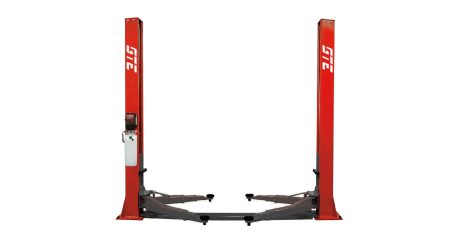 Подъемник электрогидравлический 4т 2-х стоечный 220В с ниж.синхронизацией (ручной двойной спуск) GTE-H101