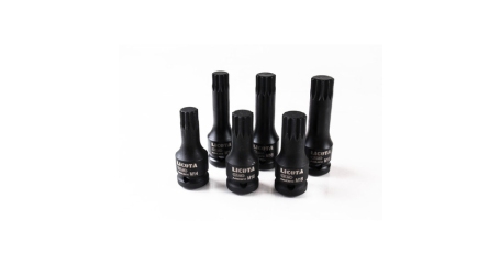 Licota ATF-5214 Набор головок Spline ударных, M14-M18 для болта задней ступицы VAG