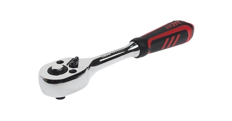 Трещотка с резиновой рукояткой JTC 5022B (1/4", 72 зуба, 150 мм)