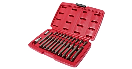 Набор бит RIBE RM5-RM14 JTC 5715 (1/2", 3/8", 2 держателя, 23 предмета в кейсе)