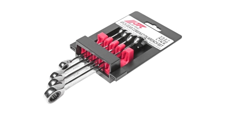 Набор ключей комбинированных трещоточных JTC 3027 (8-14 мм, 4 предмета)