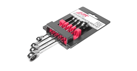 Набор ключей комбинированных трещоточных JTC 3027 (8-14 мм, 4 предмета)