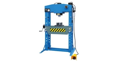 Пресс гидравлический напольный Rossvik HJ0812CE (75 т, пневмопривод, педаль)