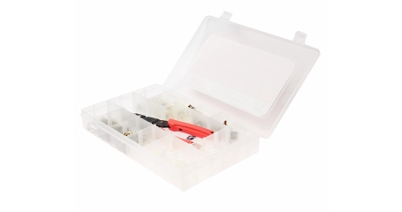 Набор клемм автомобильных неизолированных JTC 2028 (11 типоразмеров, 551 шт. в боксе)