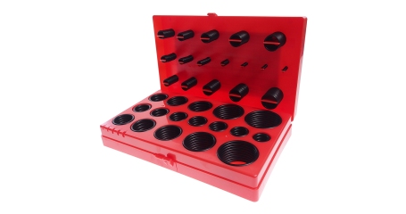 Набор колец уплотнительных 394шт. в кейсе JTC