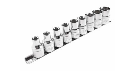 Набор головок торцевых JTC H409E (1/2", TORX, Е10-Е24, 9 предметов)